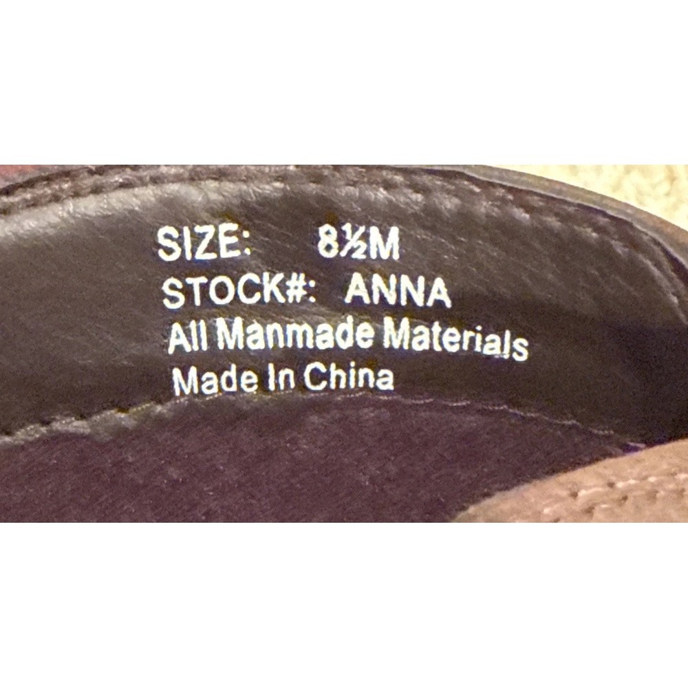 New Women's Aerocushion Memory Foam Anna Dark Brown Slip On Mule Shoes Size 8.5M - Picture 3 of 6
